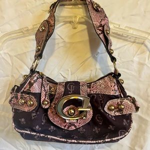 Y2K Guess snake skin purse
